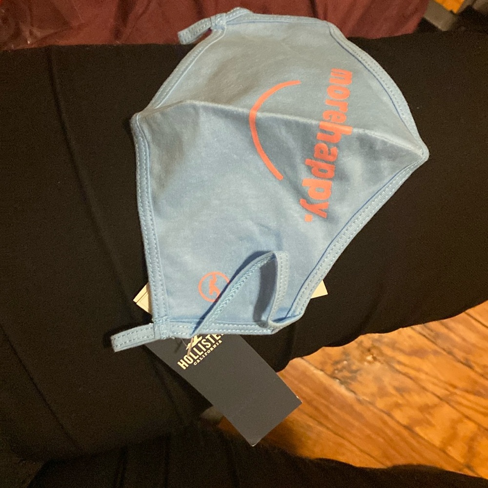 It a hollister our jobs gave us they are blue face mask